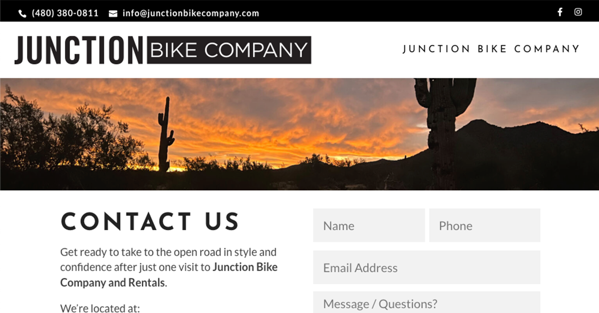 Contact Us Junction Bike Company and Rentals